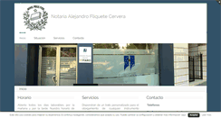Desktop Screenshot of notariapaterna-alejandrofliquete.com