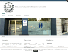 Tablet Screenshot of notariapaterna-alejandrofliquete.com